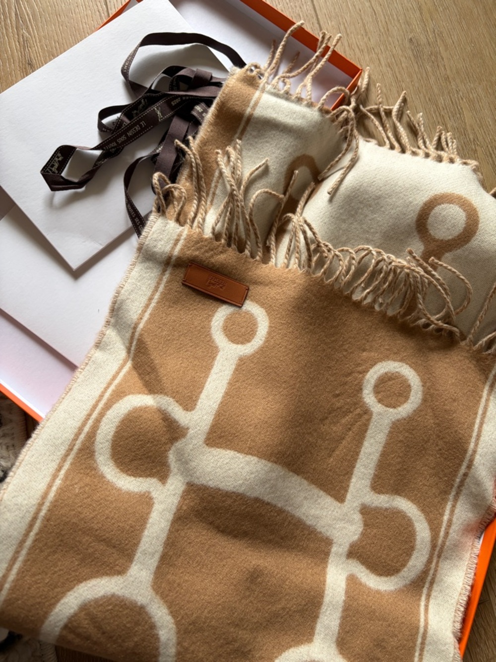 Hermès
Casaque Mors Cashmere Muffler